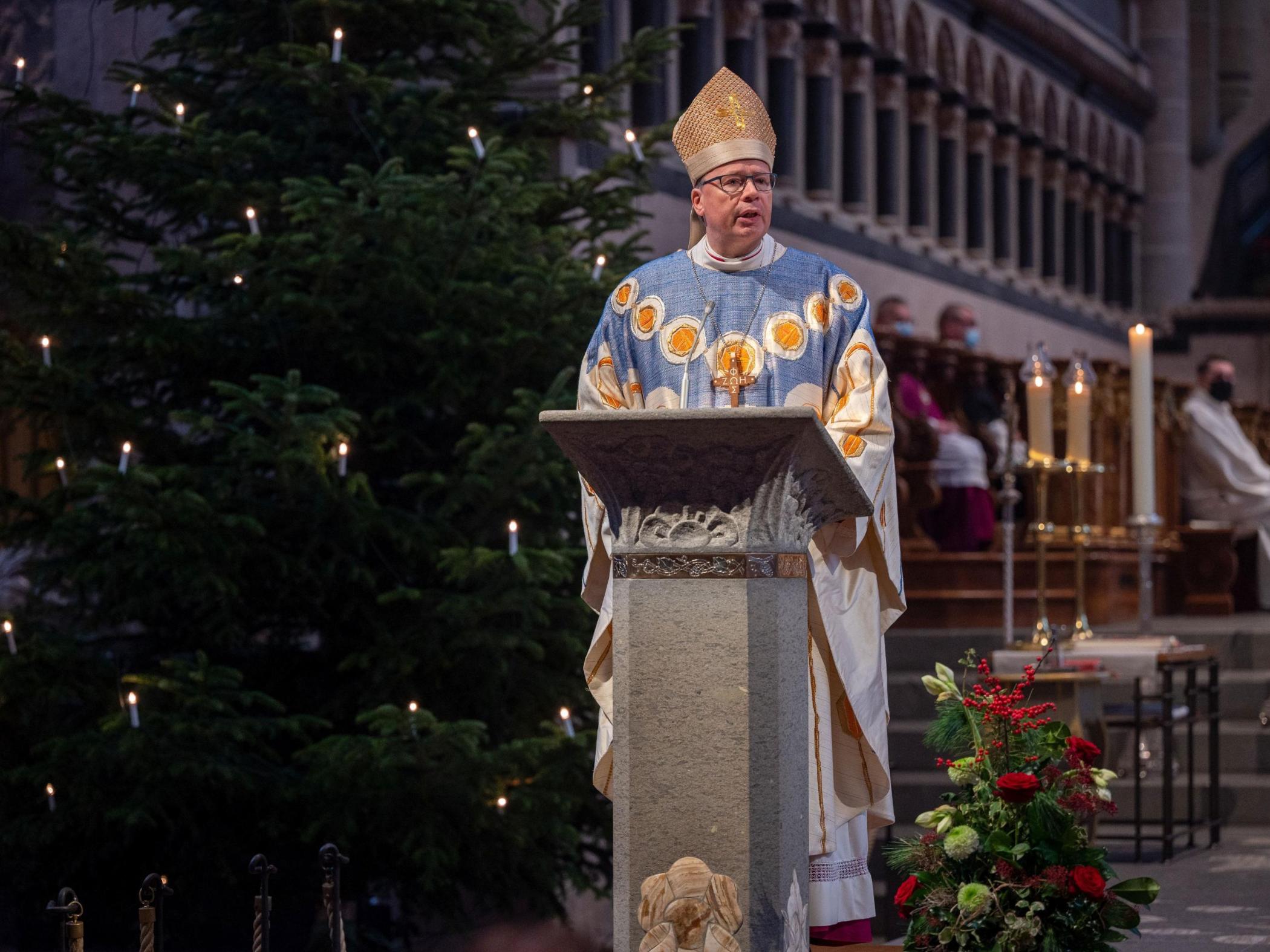 Bischof Ackermann predigt an Weihnachten im Trierer Dom (Archivfoto von 2021)