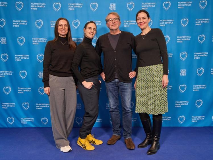 Die Ökumenische Jury beim Max-Ophüls-Filmfestival 2025 (v.l.): Anke Jung, Katja Bury, Gerhard Alt, Barbora Cihelková