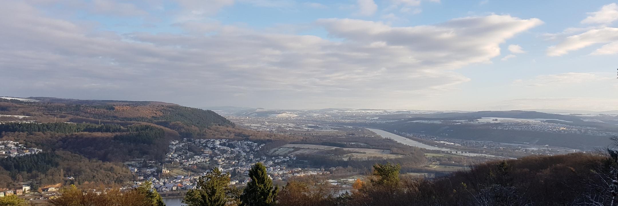 Blick auf Mosel Winter