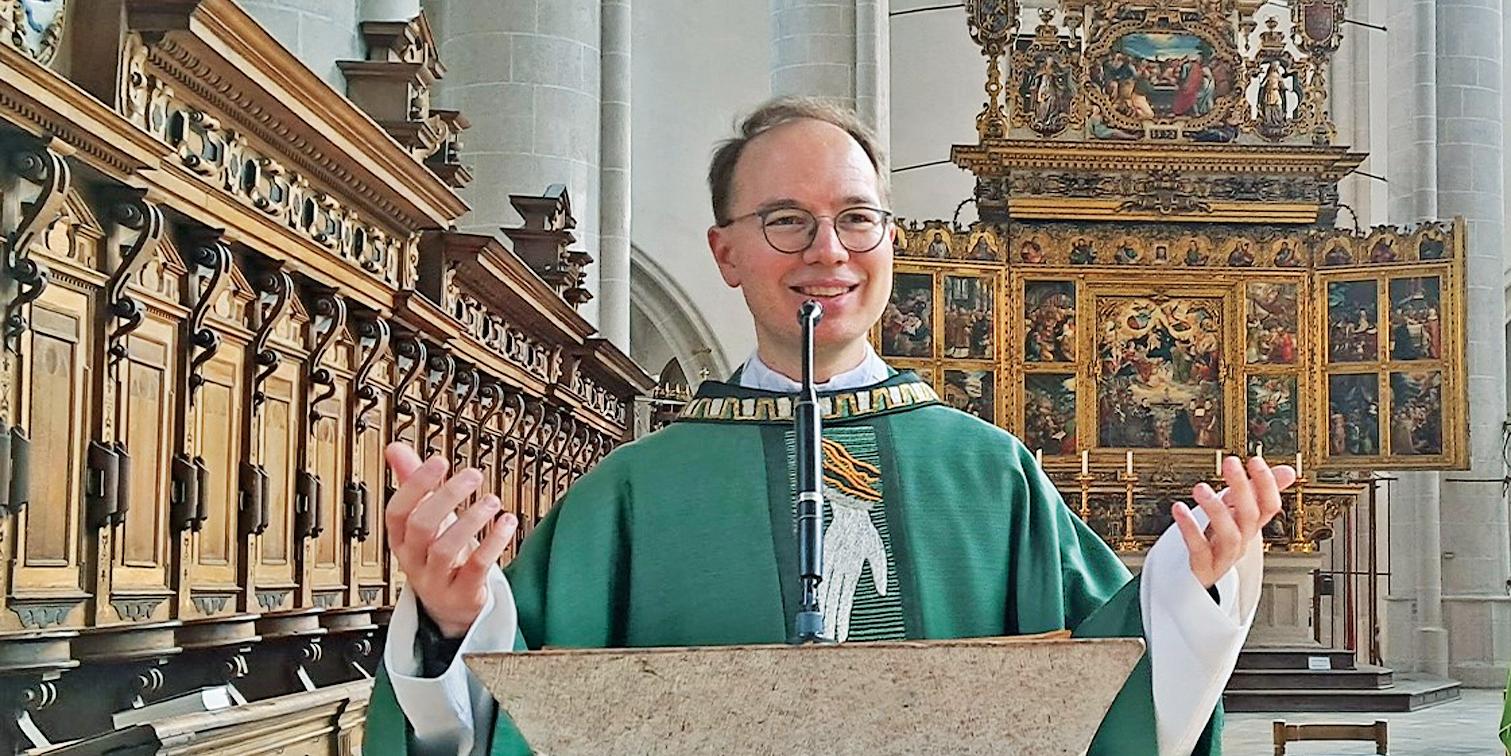 Von der Freude zu sprechen, die Jesus durch die Teilnahme an der Eucharistie schenkt, ist Prof. Dr. Marco Benini besonders wichtig.