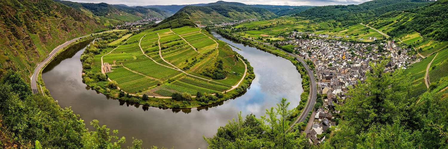 Blick über die Mosel von oben