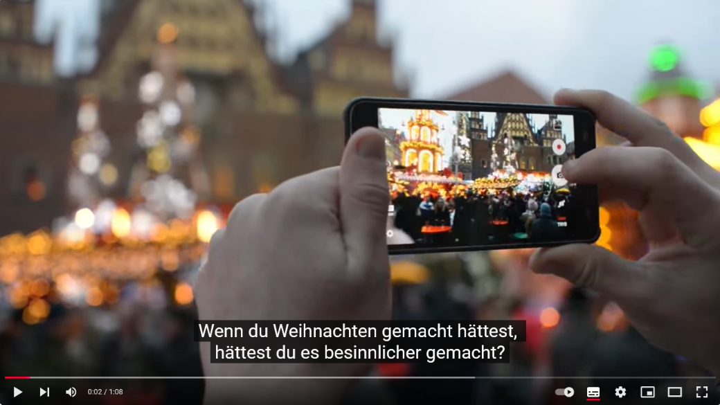 Screenshot Weihnachtsvideo