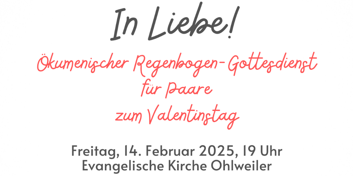 Regenbogengottesdienst Valentin 2025 Plakat