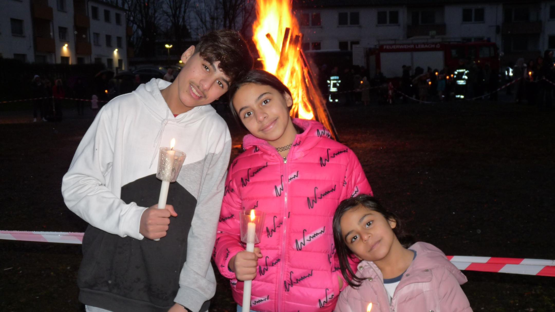 Hirtenfeuer in der Landesaufnahmestelle Lebach.