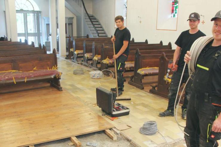 Neue Kirchenheizung in St. Apollonia Bodenbach