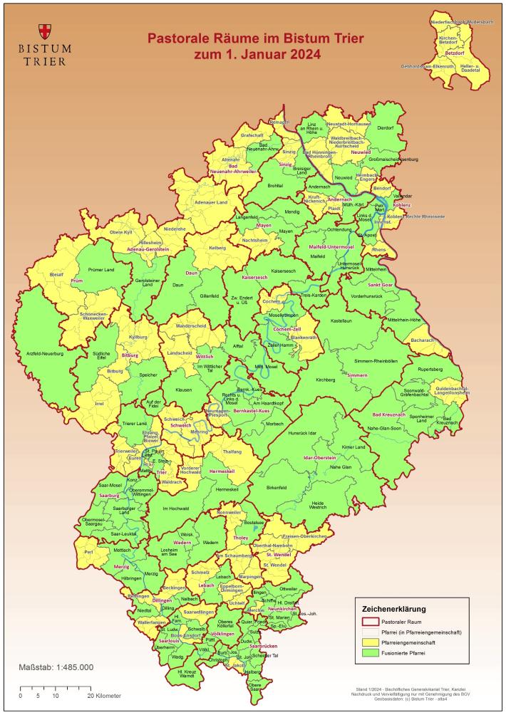Pastorale Räume Im Bistum Trier | Unser Bistum Trier - Verwaltungsportal