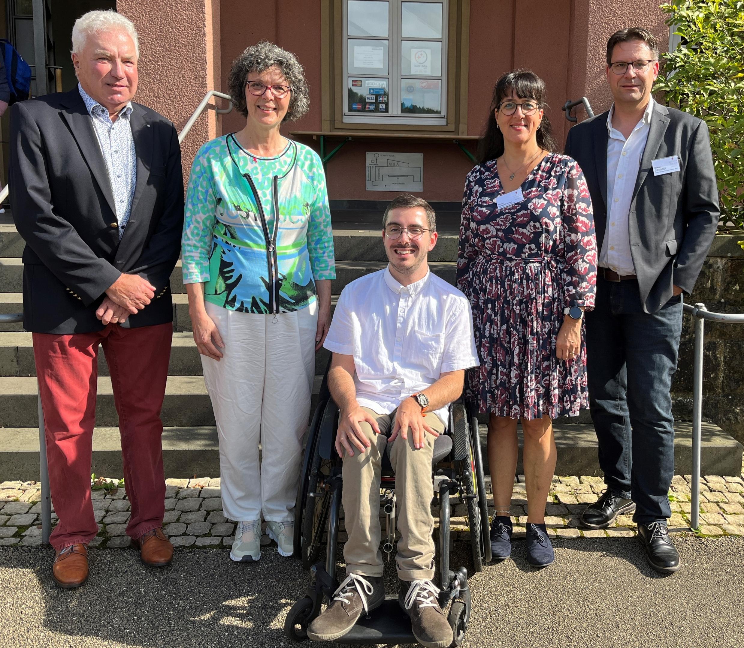 neuer Vorstand Katholikenrat September 2024 (Alfred Staudt, Dr. Elfriede Franz, Jerome Laubenthal, Nicole Bettscheider, Markus Demmer v. l.n.r)